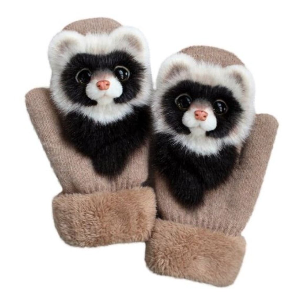 Knitted Gloves (ferret)